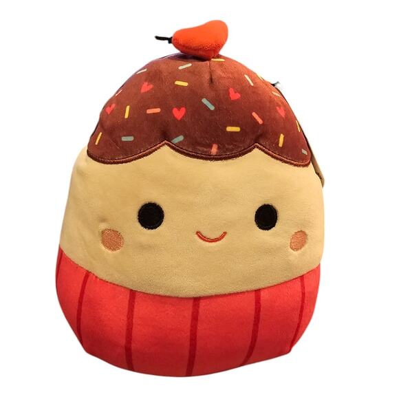 Squishmallows Elpha the Strawberry Cupcake 8" 2023 Valentine Collection - Picture 1 of 4